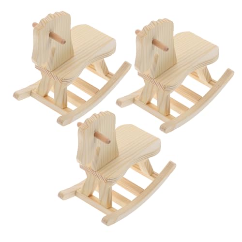 Mikinona 3 Sätze Teiliges Holz Puzzle Modell DIY Holzspielzeug für Lernspielzeug zur Kreativität und Vorstellungskraft Sicher und Glatt Dekoratives von Mikinona