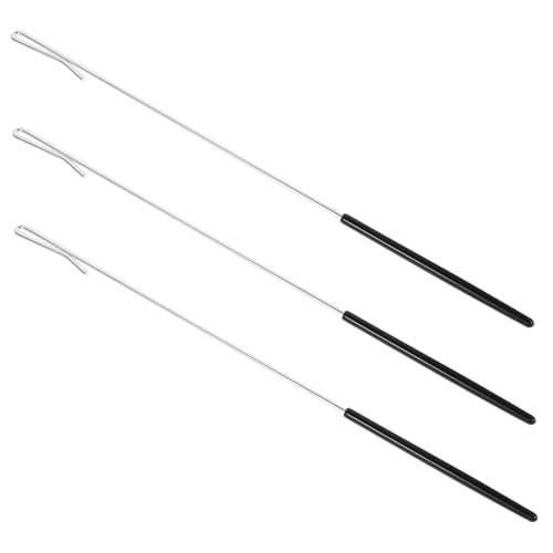 Mikinona 3 Stück Handpuppenstäbe Aus Metall Puppenhandstabsteuerung Puppenstäbe Zubehör Handpuppensteuerstab Armsteuerstab Puppensteuerstäbe Puppenarmbewegung Schwarz Edelstahl von Mikinona