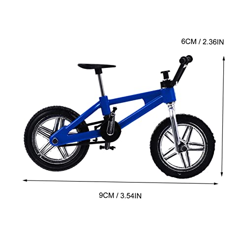 Mikinona 3 Stück Miniatur Finger Mountainbike aus Leichtem Legierungsmetall Farbenfrohe Mini Finger Bikes Sportgeschenk für Erwachsene Tragbar und Realistisch Gestaltet von Mikinona