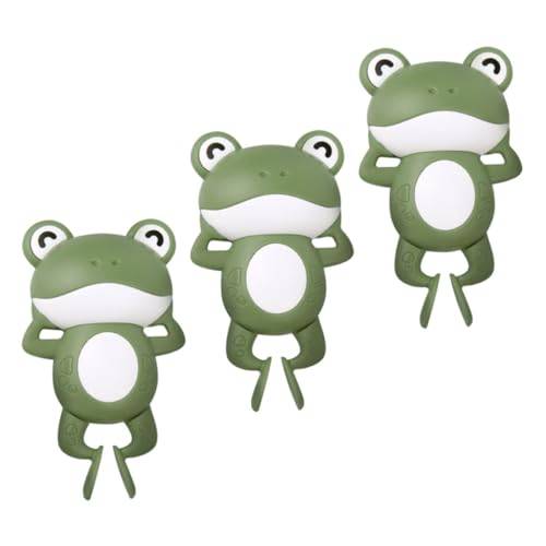 Mikinona 3 Stück Teiliges Badewannenspielzeug Wind up Frosch Design Kinderfreundlich Bunte Wasserspielzeuge für Junge Mädchen und Kleinkinder zur Spielerischen der Motorik von Mikinona