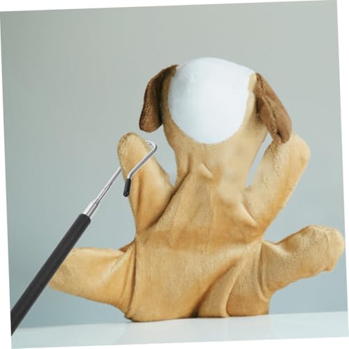 Mikinona 3 Stück Teiliges Halbkörper Handpuppensteuerstangen Ausziehbar Vielseitige Marionetten Steuerstäbe für Arm Kopf und Körperbewegungen Leichtes Puppenspiel Zubehör für von Mikinona