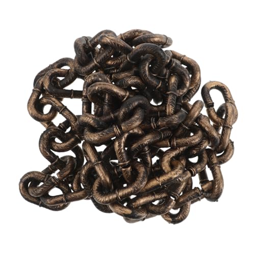 Mikinona 3 Stück Teiliges Halloween Ketten aus Leichtem Schwarzem Kunststoff mit Realistischer Textur Flexible Dekoration für Kostümparty Gruselige Requisiten für Geisterhaus und von Mikinona