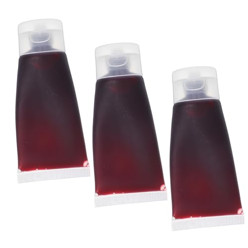 Mikinona 3 Stück Teiliges Kunstblut Dickes Realistisches Fake Blood Makeup Kit für Halloween Party Prank Cosplay Abwaschbar Sicher für Haut und Kleidung für Vampir und Zombie Dekorationen Mikinona 3 Stück Teiliges Kunstblut Dickes Realistisches Fake Blood Makeup Kit für Halloween Party Prank Cosplay Abwaschbar Sicher für Haut und Kleidung für Vampir und Zombie Dekorationen von Mikinona