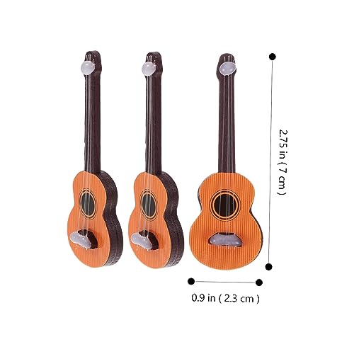 Mikinona 3 Stück Teiliges Mini Gitarren Modell aus Holz Robustes Musikinstrument Dekoration Geeignet für Puppenhaus Miniaturlandschaften Langlebig und Leicht für Kreative DIY Wohnkultur Mikinona 3 Stück Teiliges Mini Gitarren Modell aus Holz Robustes Musikinstrument Dekoration Geeignet für Puppenhaus Miniaturlandschaften Langlebig und Leicht für Kreative DIY Wohnkultur von Mikinona