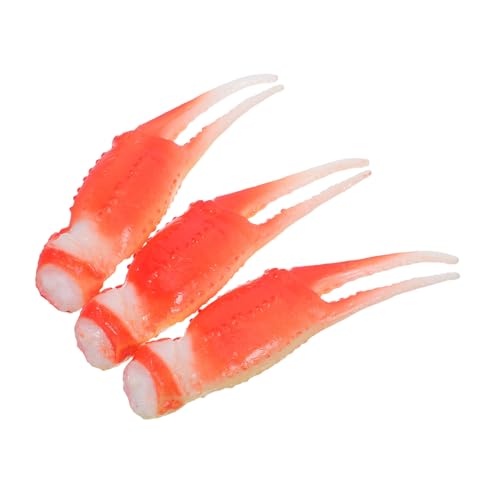 Mikinona 3 Stück Teiliges Realistisches Krabbenklauen Detailgetreue Simulation Langlebige Lernfigur für Interaktives und Dekoratives Aquarium Zubehör von Mikinona