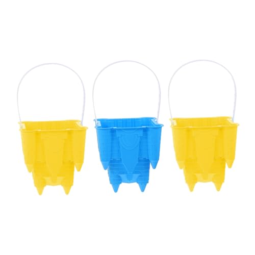 Mikinona 3 Stück Teiliges Sandspielzeug Tragbare Oktogonale Sandformen aus Hochwertigem Abs Glatte Oberfläche Sicher und Leicht Geeignet für Strand Outdoor spielspaß Zufällige Farbe von Mikinona