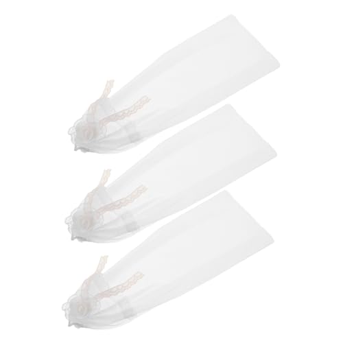 Mikinona 3 Stücke Teiliges Puppen-hochzeitszubehör Zarter Spitzen-Schleier Brautschleier für Puppenkostüme Passend Leichtes Tüll-haaraccessoire für Hochzeitsdekoration und Rollenspiele Mikinona 3 Stücke Teiliges Puppen-hochzeitszubehör Zarter Spitzen-Schleier Brautschleier für Puppenkostüme Passend Leichtes Tüll-haaraccessoire für Hochzeitsdekoration und Rollenspiele von Mikinona