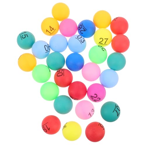 Mikinona 30 Stück Teiliges Bunte Kunststoff Bingo und Tombola Bälle mit Zahlen Hohl und Sicher Wiederverwendbar für Partys Bar und Familienfeiern Vielseitiges Spielzubehör Mikinona 30 Stück Teiliges Bunte Kunststoff Bingo und Tombola Bälle mit Zahlen Hohl und Sicher Wiederverwendbar für Partys Bar und Familienfeiern Vielseitiges Spielzubehör von Mikinona