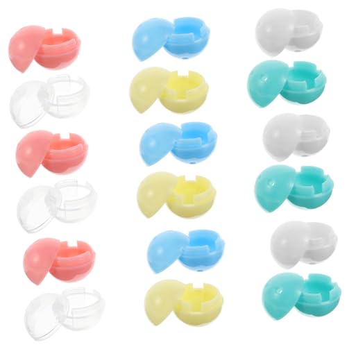 Mikinona 30 Stück Teiliges Bunte Mini-Vending-kapseln aus Kunststoff Leere Runde Kapseln Twistautomaten Vielseitige Party-deko und Preise für DIY-projekte von Mikinona
