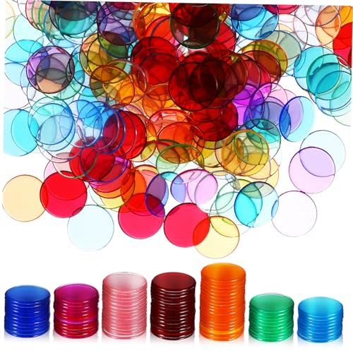 Mikinona 300 Stück Transparente Bingo Chips Kunststoff Spielsteine Farbige Markierungsplättchen für Bingo Karten Zählspiel Unterrichtsspiel Zubehör Robust Langlebig Vielfältig Einsetzbar Mikinona 300 Stück Transparente Bingo Chips Kunststoff Spielsteine Farbige Markierungsplättchen für Bingo Karten Zählspiel Unterrichtsspiel Zubehör Robust Langlebig Vielfältig Einsetzbar von Mikinona