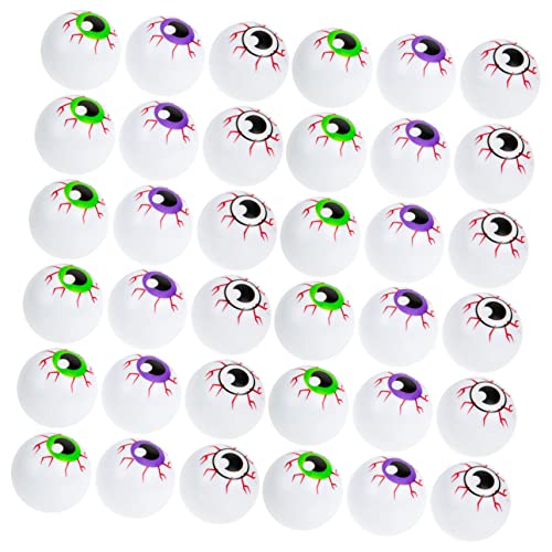 Mikinona 36 Teiliges Halloween Deko Bunte Hohle Plastik Augenbälle Kleine Elastische Gruseldekoration für Halloween Partys Indoor Outdoor Robust und Bruchfest für Horror Themen und Mikinona 36 Teiliges Halloween Deko Bunte Hohle Plastik Augenbälle Kleine Elastische Gruseldekoration für Halloween Partys Indoor Outdoor Robust und Bruchfest für Horror Themen und von Mikinona
