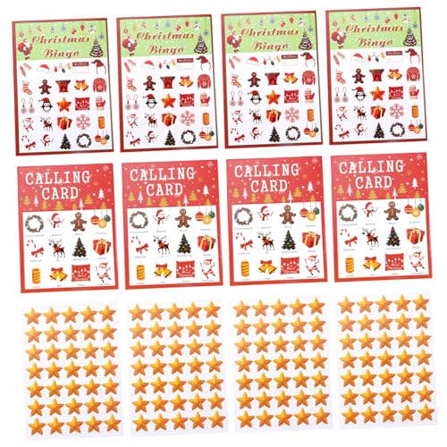 Mikinona 37 Stück Teiliges Bingo Spiel Kartenset aus Papier Bunte Muster für Spieler für Geburtstagsfeiern Familien und Partyspiele Langlebig und Sicher Interaktives Gesellschaftsspiel von Mikinona