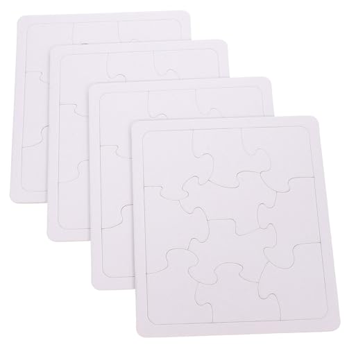 Mikinona 4 Blätter Leere DIY Puzzle Quadratische Puzzleteile Blanko Bastelbedarf Kreatives Malen für Zuhause Schule Reise Mikinona 4 Blätter Leere DIY Puzzle Quadratische Puzzleteile Blanko Bastelbedarf Kreatives Malen für Zuhause Schule Reise von Mikinona