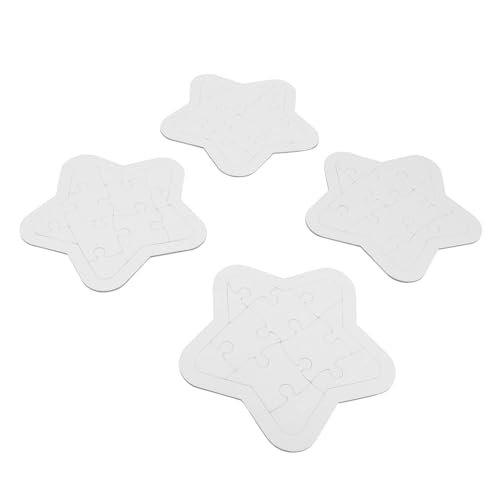 Mikinona 4 Sätze Leeres DIY Puzzle Teilig Papp Puzzleteile zum Bemalen Bastelmaterial Feinmotorik Gehirnentwicklung Mikinona 4 Sätze Leeres DIY Puzzle Teilig Papp Puzzleteile zum Bemalen Bastelmaterial Feinmotorik Gehirnentwicklung von Mikinona