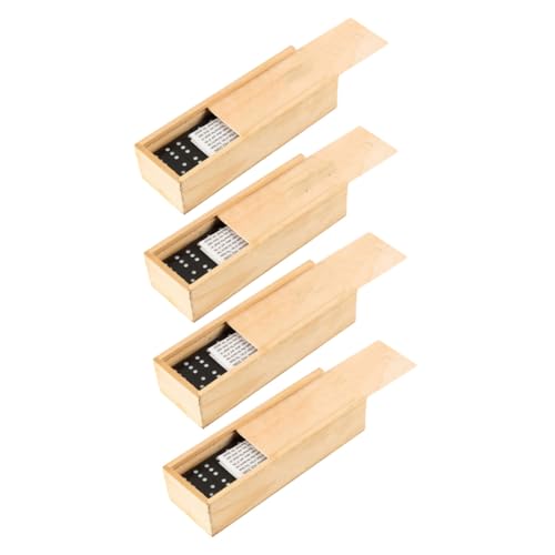 Mikinona 4 Sätze Teiliges Holz Domino in Eleganter Aufbewahrungsbox Schwarze Dominosteine mit Weißen Punkten Fördert Hand Auge Koordination und Kreativität Leicht und Langlebig Geeignet Mikinona 4 Sätze Teiliges Holz Domino in Eleganter Aufbewahrungsbox Schwarze Dominosteine mit Weißen Punkten Fördert Hand Auge Koordination und Kreativität Leicht und Langlebig Geeignet von Mikinona