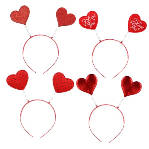 Mikinona 4 Stück Haarbänder für Valentinstag Lustige Kostüm Accessoires für Partys Leicht und Auffällig Dekoration für Besondere Anlässe Mikinona 4 Stück Haarbänder für Valentinstag Lustige Kostüm Accessoires für Partys Leicht und Auffällig Dekoration für Besondere Anlässe von Mikinona