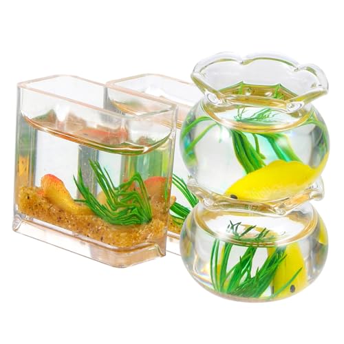 Mikinona 4 Stück Koi Aquarium Dekoration für Puppenhaus Tisch Realistische Ornamente für Landschaft und Garten Deko Zufällige Farbe Zufällige Farbe Mikinona 4 Stück Koi Aquarium Dekoration für Puppenhaus Tisch Realistische Ornamente für Landschaft und Garten Deko Zufällige Farbe Zufällige Farbe von Mikinona