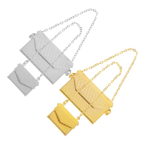 Mikinona 4 Stück Maßstab Puppenzubehör Tragbare Platzsparende Realistische Mini Crossbody-Taschen für Puppenhaus Dekor und DIY von Mikinona