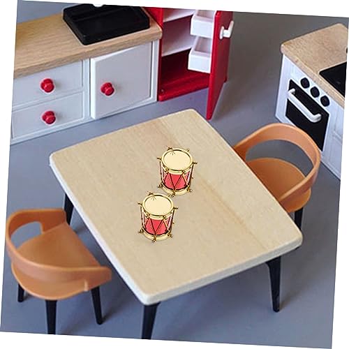 Mikinona 4 Stück Miniatur Schlagzeug Teiliges Mini Musikinstrument Deko für Puppenhaus Realistische Mini Trommel Langlebig und Detailgetreu Kreatives für Sammler Mikinona 4 Stück Miniatur Schlagzeug Teiliges Mini Musikinstrument Deko für Puppenhaus Realistische Mini Trommel Langlebig und Detailgetreu Kreatives für Sammler von Mikinona