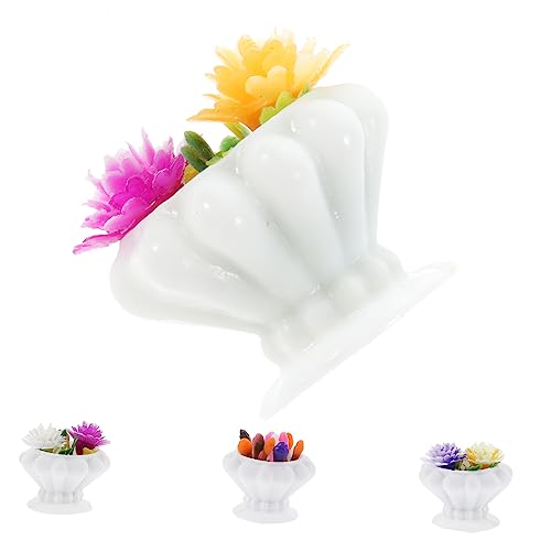 Mikinona 4 Stück Miniaturpflanzen Künstliche Bonsai Pflanzen für Puppenhaus Dekoration Wetterfeste und Realistische Kleine Topfpflanzen für DIY Mini für von Mikinona