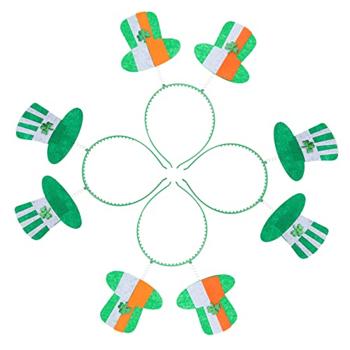 Mikinona 4 Stück Patrick's Day Haarreif mit Hut Design Dekorative Kleeblatt Accessoires für Partys Festliche Haarbänder für Erwachsene und Partyzubehör Mikinona 4 Stück Patrick's Day Haarreif mit Hut Design Dekorative Kleeblatt Accessoires für Partys Festliche Haarbänder für Erwachsene und Partyzubehör von Mikinona