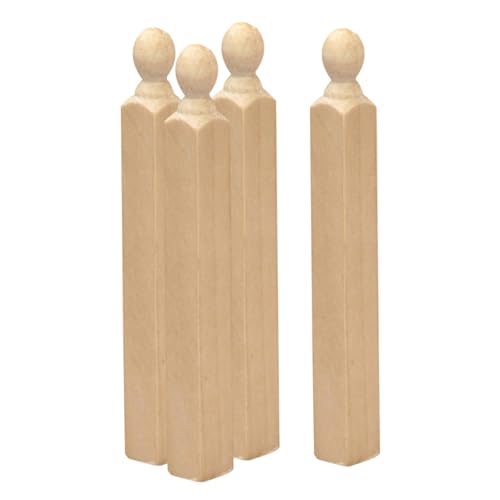 Mikinona 4 Stück Puppenhaus Zubehör Teiliges Naturbelassene Holzpfeiler für Puppenmöbel DIY Bemalbare Treppenstützen für Miniaturhäuser und Garten Dekoration Mikinona 4 Stück Puppenhaus Zubehör Teiliges Naturbelassene Holzpfeiler für Puppenmöbel DIY Bemalbare Treppenstützen für Miniaturhäuser und Garten Dekoration von Mikinona