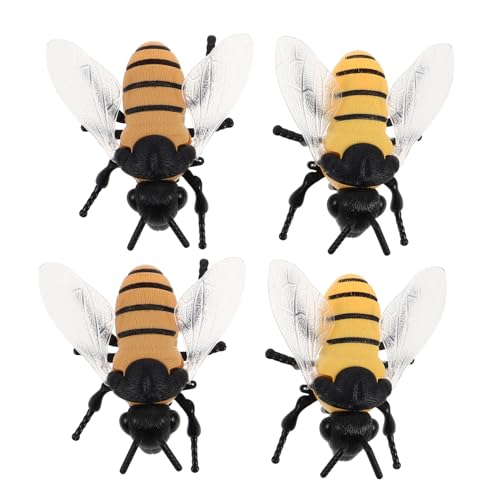 Mikinona 4 Stück Simulation Bienen Dekorationen Bienen Aufziehspielzeug Roboter Realistische Gefälschte Tanzendes Bienenspielzeug Bienenornament Realistische Mini Mikinona 4 Stück Simulation Bienen Dekorationen Bienen Aufziehspielzeug Roboter Realistische Gefälschte Tanzendes Bienenspielzeug Bienenornament Realistische Mini von Mikinona