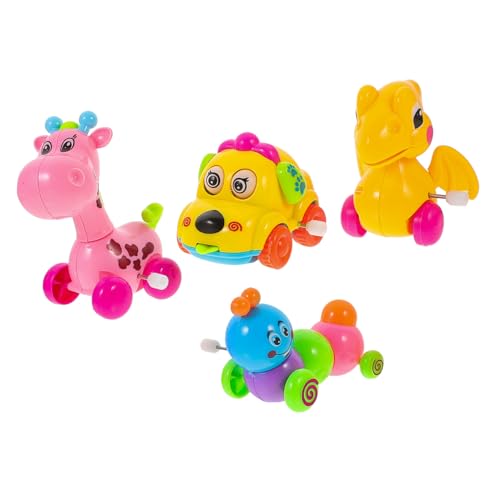 Mikinona 4 Stück Teiliges Aufziehspielzeug Bunte Cartoon Tiere Wind Up für Sicher Glatt Kanten Geburtstag Ostern Party Zufällige Farbe Zufällige Farbe Mikinona 4 Stück Teiliges Aufziehspielzeug Bunte Cartoon Tiere Wind Up für Sicher Glatt Kanten Geburtstag Ostern Party Zufällige Farbe Zufällige Farbe von Mikinona