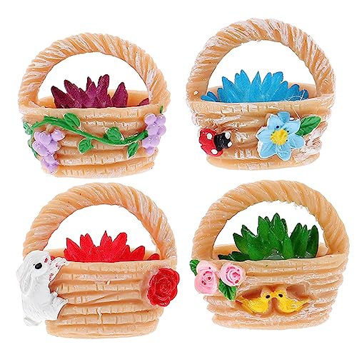 Mikinona 4 Stück Teiliges Blumenkorb aus Resin Dekorative Tischornamente für Micro Landschaften mit Einzigartigem Design für Zuhause und Büro Mikinona 4 Stück Teiliges Blumenkorb aus Resin Dekorative Tischornamente für Micro Landschaften mit Einzigartigem Design für Zuhause und Büro von Mikinona