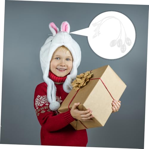 Mikinona 4 Stück Teiliges Bunny Hat mit Beweglichen Ohren Transparente PVC Hasenmütze zum Drücken DIY Hasenohren für Cosplay Karneval Ostern und Partyspaß von Mikinona