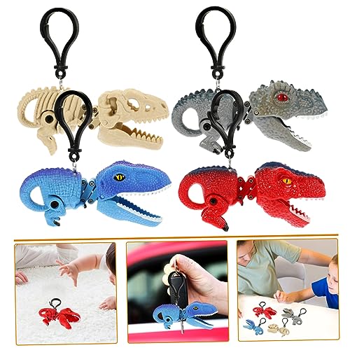 Mikinona 4 Stück Teiliges Dinosaurier Schlüsselanhänger aus Langlebigem Kreatives Taschen und Rucksackdekor Vielseitiges Kinderspielzeug und Originelles für Jungen und Mädchen Mikinona 4 Stück Teiliges Dinosaurier Schlüsselanhänger aus Langlebigem Kreatives Taschen und Rucksackdekor Vielseitiges Kinderspielzeug und Originelles für Jungen und Mädchen von Mikinona