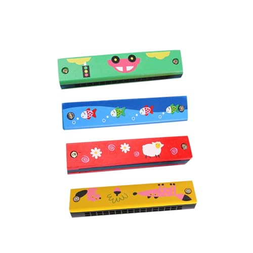 Mikinona 4 Stück Teiliges Doppelte Reihe Pädagogisches Musikspielzeug für Buntes Design Fördert Wahrnehmung und Konzentration Geeignet für Mädchen und Jungen von Mikinona