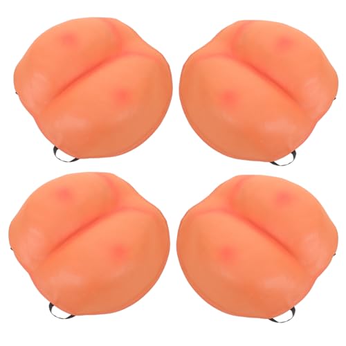 Mikinona 4 Stück Teiliges Gefälschte Gesäßbacken Weicher Leicht Realistisch Lustige Party Requisiten Für Halloween Indoor Outdoor Spaß von Mikinona