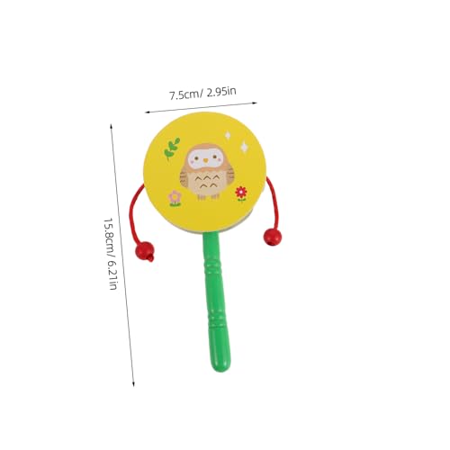Mikinona 4 Stück Teiliges Holz Rassel Trommel Set für Junge Mädchen mit und Eulendesign Natürliche Holzmaterialien Langlebig Sicher Beruhigende Klänge Pädagogisches Handspielzeug für Mikinona 4 Stück Teiliges Holz Rassel Trommel Set für Junge Mädchen mit und Eulendesign Natürliche Holzmaterialien Langlebig Sicher Beruhigende Klänge Pädagogisches Handspielzeug für von Mikinona