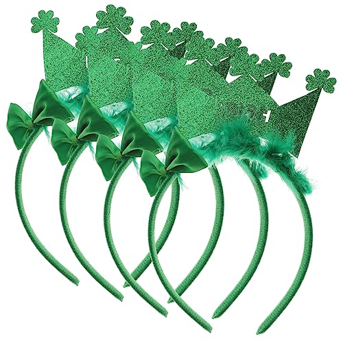 Mikinona 4 Stück Teiliges Irish Day Shamrock Haarreif Leichte und Bequeme Kopfband Dekoration für Patrick Day Feiern für Damen und Herren Fotomöglichkeiten Mikinona 4 Stück Teiliges Irish Day Shamrock Haarreif Leichte und Bequeme Kopfband Dekoration für Patrick Day Feiern für Damen und Herren Fotomöglichkeiten von Mikinona