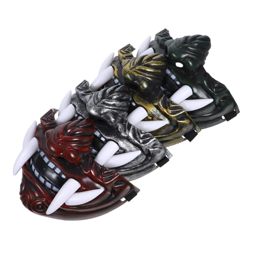 Mikinona 4 Stück Teiliges Japanisches Hannya Masken Halloween Party Requisiten Karneval Kostüm Zubehör für Männer und Frauen Lebendige Traditionelle Theater Masken für Cosplay und Makeup Mikinona 4 Stück Teiliges Japanisches Hannya Masken Halloween Party Requisiten Karneval Kostüm Zubehör für Männer und Frauen Lebendige Traditionelle Theater Masken für Cosplay und Makeup von Mikinona