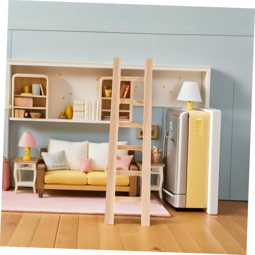 Mikinona 4 Stück Teiliges Mini Holzleiter für Puppenhaus Dekoration Stabiles DIY Handwerkszubehör Kreatives Fotografie Requisit Pädagogisches Lernspielzeug Mikinona 4 Stück Teiliges Mini Holzleiter für Puppenhaus Dekoration Stabiles DIY Handwerkszubehör Kreatives Fotografie Requisit Pädagogisches Lernspielzeug von Mikinona