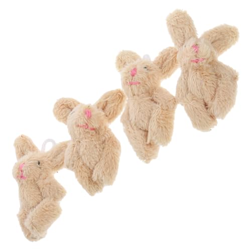 Mikinona 4 Stück Teiliges Mini Plüsch Hasen Weiche Puppenhaus Deko Kuschelige Miniatur Kaninchen Figuren Dekorative Kleintier Anhänger für Kinderzimmer und Schreibtisch Mikinona 4 Stück Teiliges Mini Plüsch Hasen Weiche Puppenhaus Deko Kuschelige Miniatur Kaninchen Figuren Dekorative Kleintier Anhänger für Kinderzimmer und Schreibtisch von Mikinona