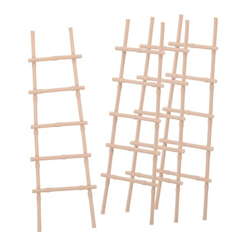 Mikinona 4 Stück Teiliges Miniaturleiter Puppenhaus mit Realistischem Design Leichte DIY-treppen-Accessoires für Puppenhaus Miniaturleiter für Landschaftsdekoration und Kreative Bastelideen Mikinona 4 Stück Teiliges Miniaturleiter Puppenhaus mit Realistischem Design Leichte DIY-treppen-Accessoires für Puppenhaus Miniaturleiter für Landschaftsdekoration und Kreative Bastelideen von Mikinona
