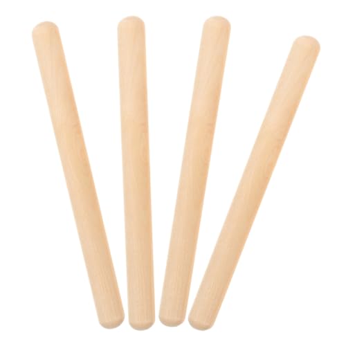 Mikinona 4 Stück Teiliges Musik Rhythmus Sticks aus Holz Percussion Instrument für Musikalische Entwicklung und Kreativität für Frühe Musiker und Rhythmusübungen von Mikinona