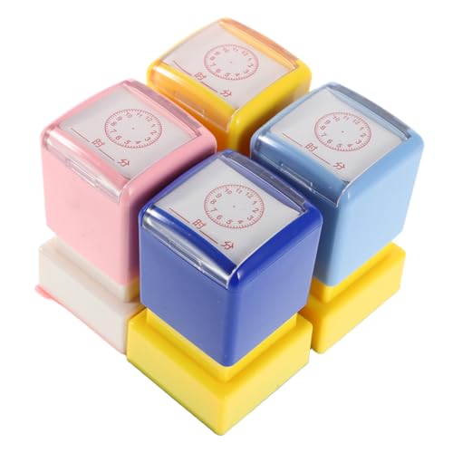 Mikinona 4 Stück Teiliges Uhr Stempel Bunte Lernstempel für Klassenzimmer Vielseitig Einsetzbar Tragbar Spielerisch Erkennen Fördern Kreative Gestaltung Mikinona 4 Stück Teiliges Uhr Stempel Bunte Lernstempel für Klassenzimmer Vielseitig Einsetzbar Tragbar Spielerisch Erkennen Fördern Kreative Gestaltung von Mikinona