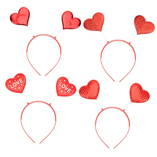 Mikinona 4 Stück Teiliges Valentinstag Haarband mit Partyhaarschmuck für Valentinstag und Besondere Anlässe Mikinona 4 Stück Teiliges Valentinstag Haarband mit Partyhaarschmuck für Valentinstag und Besondere Anlässe von Mikinona