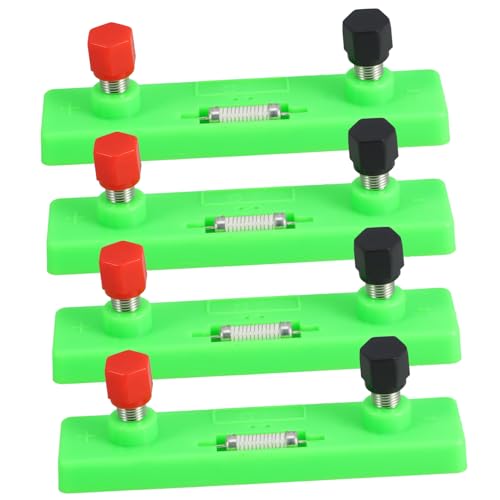 Mikinona 4 Stück Teiliges Widerstandsset Festwertige Ohm Widerstände für Physik DIY Elektronik Experimente Schaltkreise Einfache Handhabung Langlebig von Mikinona