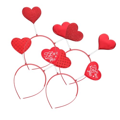 Mikinona 4 Stücke Rote Haarreifen Dekorative Haaraccessoires für Valentinstag Party und Leichte und Bruchsichere Haarbänder für Romantische Anlässe Mikinona 4 Stücke Rote Haarreifen Dekorative Haaraccessoires für Valentinstag Party und Leichte und Bruchsichere Haarbänder für Romantische Anlässe von Mikinona