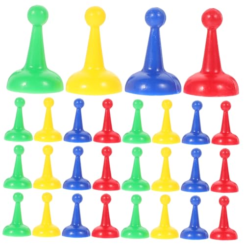 Mikinona 40 Stück Teiliges Farbiges Schachfiguren aus Kunststoff Glatt und Burrfrei Vielseitig Einsetzbar als Spielmarker und Ersatzteile für Brettspiele für Lernen und Kreative Spiele Mikinona 40 Stück Teiliges Farbiges Schachfiguren aus Kunststoff Glatt und Burrfrei Vielseitig Einsetzbar als Spielmarker und Ersatzteile für Brettspiele für Lernen und Kreative Spiele von Mikinona