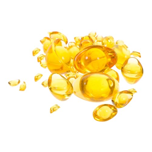 Mikinona 46 Stück Teiliges Miniatur Kristall Mini Haus Dekoration Leichte Langlebige Puppenhaus Accessoires Kreative Mini Fake Elemente für Büro und Shop Gestaltung von Mikinona