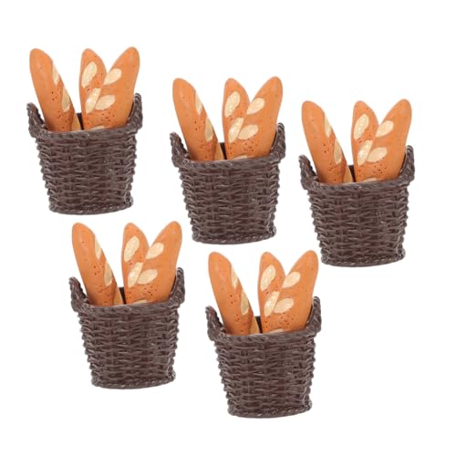 Mikinona 5 Satz Miniatur Brotmodelle mit Körbchen Realistische Simulation von Backwaren Mini Puppenhaus Lebensmitteldeko Vielseitig für Bäckerei Küchendekoration und Fotorequisiten Mikinona 5 Satz Miniatur Brotmodelle mit Körbchen Realistische Simulation von Backwaren Mini Puppenhaus Lebensmitteldeko Vielseitig für Bäckerei Küchendekoration und Fotorequisiten von Mikinona