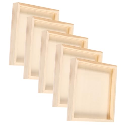 Mikinona 5 Stück Holztablett für Puzzle Organizer Teiliges Holztablett für Puzzle Handgefertigte Aufbewahrungslösung mit Glatter Oberfläche und Sicherem Design Mikinona 5 Stück Holztablett für Puzzle Organizer Teiliges Holztablett für Puzzle Handgefertigte Aufbewahrungslösung mit Glatter Oberfläche und Sicherem Design von Mikinona
