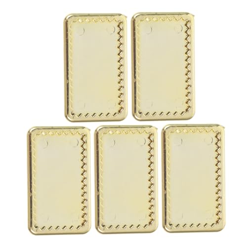 Mikinona 5 Stück Miniatur Geschirr Teiliges Goldenes Puppenhaus Geschirr Dekorative Mini Teller für Küchen Szenen Ergänzung für DIY Miniaturmodelle Mikinona 5 Stück Miniatur Geschirr Teiliges Goldenes Puppenhaus Geschirr Dekorative Mini Teller für Küchen Szenen Ergänzung für DIY Miniaturmodelle von Mikinona