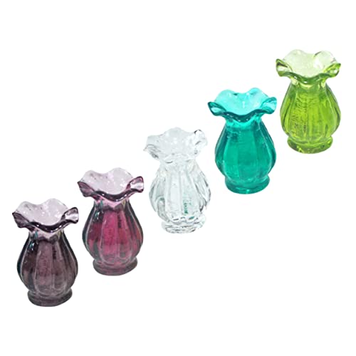 Mikinona 5 Stück Miniaturvasen Teiliges Glasflaschen für Puppenhaus Dekoration Kreative Tischdeko für Kleine Räume und Landschaften Accessoires mit Feiner Verarbeitung Mikinona 5 Stück Miniaturvasen Teiliges Glasflaschen für Puppenhaus Dekoration Kreative Tischdeko für Kleine Räume und Landschaften Accessoires mit Feiner Verarbeitung von Mikinona